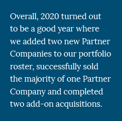 2020 Year in Review - ORG, Private Equity Firm