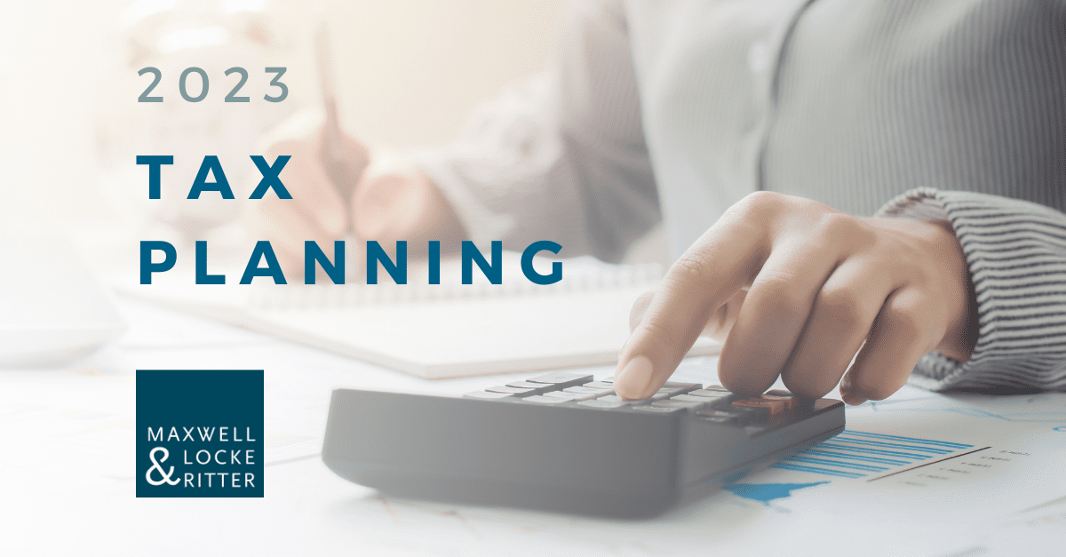 2023 Year-End Tax Planning
